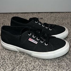 Women’s Superga black sneakers